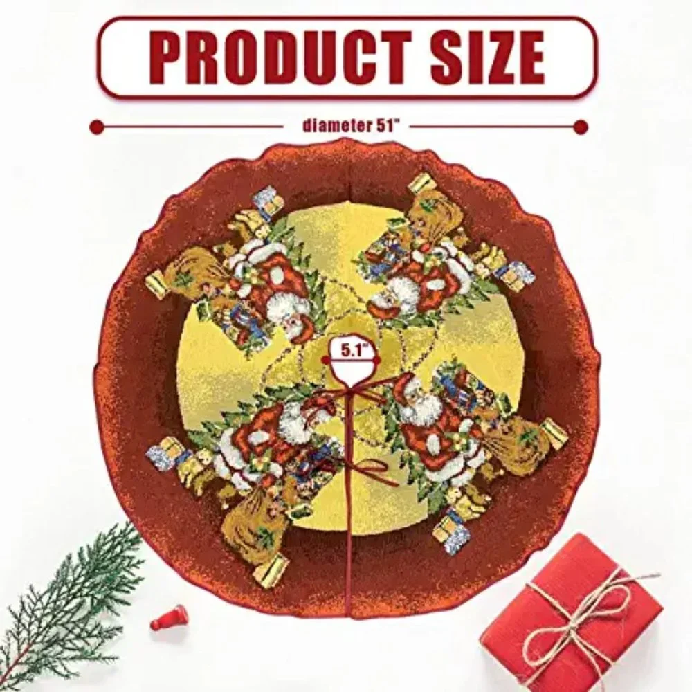 HENSOTRUE 51 Inch Christmas Tree Skirt  🎅🎁🎄  NEW!!!
